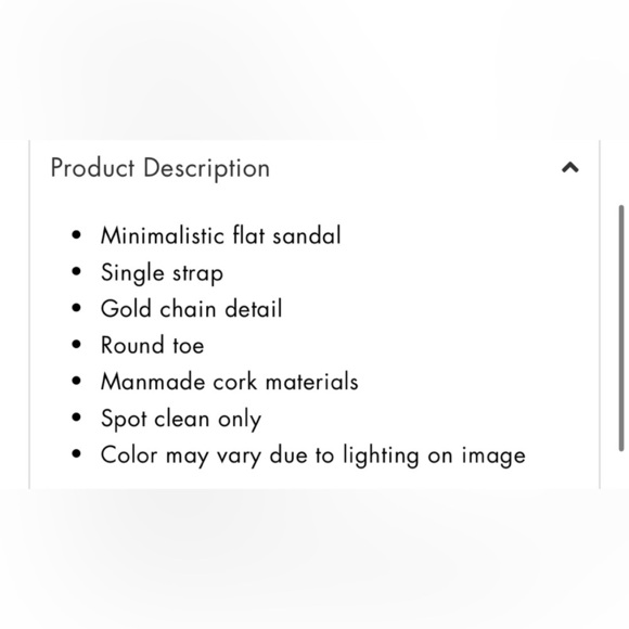 NEW ShuShop Gold Chain-Link Cork Sandals - Picture 2 of 5